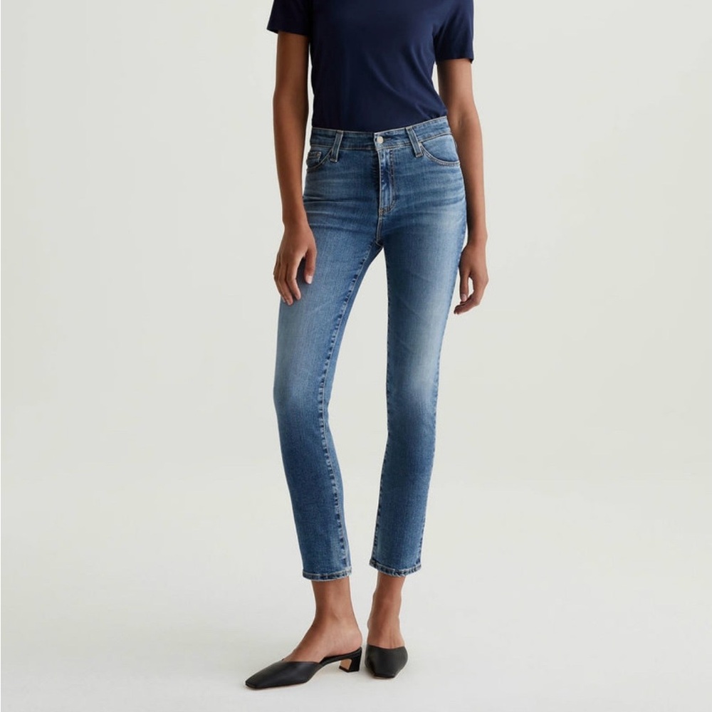 AG Agolde 27 Mari Crop High-rise slim straight